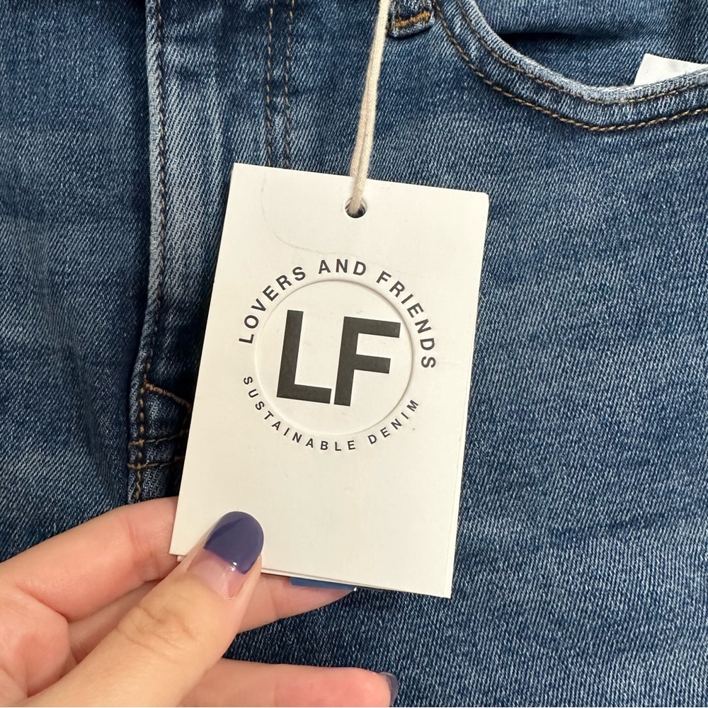 Lovers + Friends Distressed Ricky Low Rise Skinny in Brighton - Picture 7 of 14